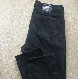 🔥Vintage VERSACE Men’s Jeans 36 Black Couture